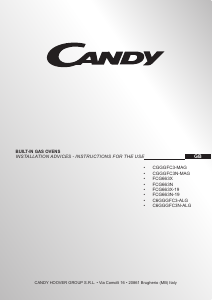 Handleiding Candy FCG663N-19 Oven