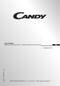 Handleiding Candy CGG95HXLPG/1 Fornuis