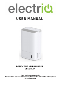 Manual ElectriQ DESD8LW Dehumidifier