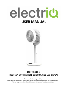 Manual ElectriQ DCFF40LED Fan