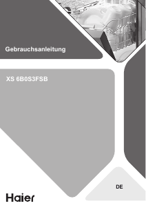 Bedienungsanleitung Haier XSS6B0S3FSB-84 Geschirrspüler