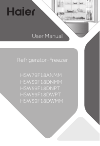 Manual Haier HSW79F18ANMM Fridge-Freezer