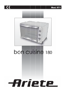 Manual Ariete 971 Bon Cuisine 180 Oven