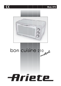 Manuale Ariete 973 Bon Cuisine 210 Metal Forno