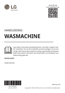 Handleiding LG F4WR7009SYW Wasmachine