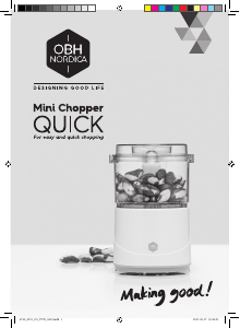 Manual OBH Nordica 6721 Quick Mini Chopper