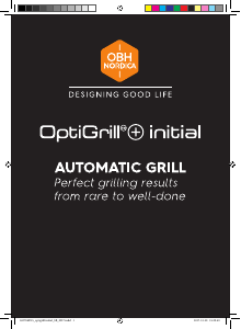 Brugsanvisning OBH Nordica GO706D15 Optigrill+ Initial Kontaktgrill