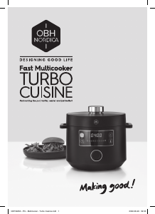 Handleiding OBH Nordica QK7548S0 Turbo Cuisine Multicooker