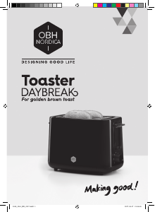 Manual OBH Nordica 2260 Daybreak Toaster