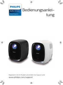 Bedienungsanleitung Philips NPX130W NeoPix 130 Smart Projektor