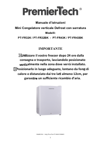Manuale PremierTech PT-FR43BK Congelatore