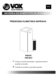 Priročnik Vox PQF12CH Klimatska naprava