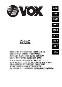 Manual Vox CGL6V17BL Cooker Hood