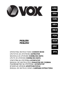 Manual Vox PIO6L07IX Cooker Hood