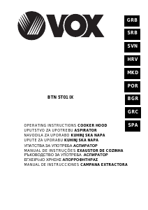 Manual de uso Vox BTN5T01IX Campana extractora