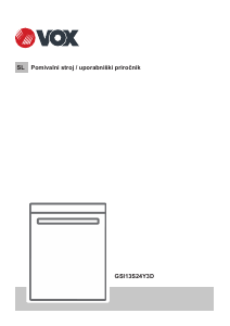 Priročnik Vox GSI13S24Y3D Pomivalni stroj