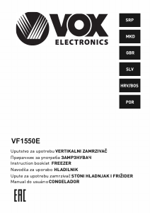Manual Vox VF1550E Congelador