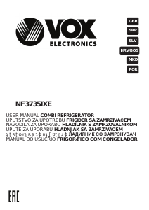 Priručnik Vox NF3735IXE Frižider – zamrzivač