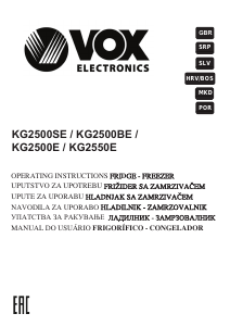 Manual Vox KG2500SE Fridge-Freezer