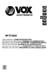 Manual Vox NF3733AE Fridge-Freezer