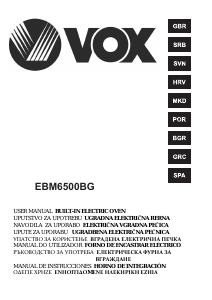 Manual Vox EBM6500BG Oven
