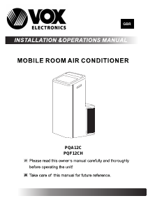Handleiding Vox PQA12C Airconditioner