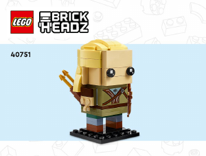 Kasutusjuhend Lego set 40751 Brickheadz Legolas ja Gimli