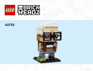 Rokasgrāmata Lego set 40752 Brickheadz Karls, Rasels un Kevins