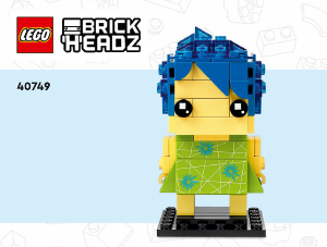 Mode d’emploi Lego set 40749 Brickheadz Joie, Tristesse et Anxiété