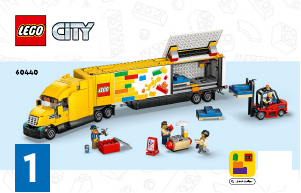 Návod Lego set 60440 City Žltý kamión doručovacej služby