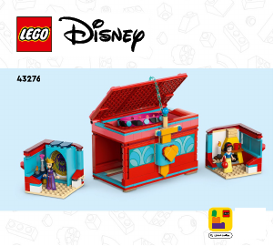 Manual Lego set 43276 Disney Snow Whites jewelry box
