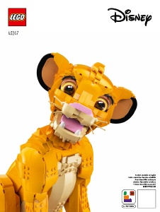 Manual Lego set 43247 Disney Young Simba the Lion King