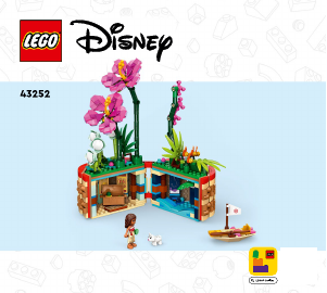 Manual Lego set 43252 Disney Moanas flowerpot