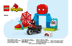 Manual Lego set 10424 Duplo Aventura pe motocicletă a lui Spin