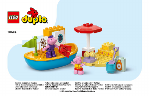 Manual Lego set 10432 Duplo Viagem de Barco da Porquinha Peppa