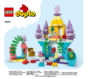 Käyttöohje Lego set 10435 Duplo Arielin vedenalainen taikalinna