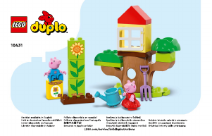 Instrukcja Lego set 10431 Duplo Ogród i domek na drzewie Peppy