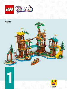 Manuál Lego set 42631 Friends Dobrodružný tábor – dům na stromě