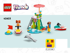 Käyttöohje Lego set 42623 Friends Vesiskootteri rannalla