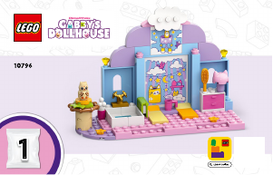 Használati útmutató Lego set 10796 Gabbys Dollhouse Gabi cicabölcsije-fül