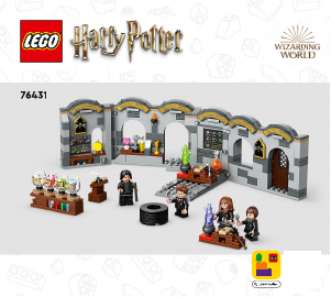 Посібник Lego set 76431 Harry Potter Замок Гоґвортс: Урок зіллєваріння