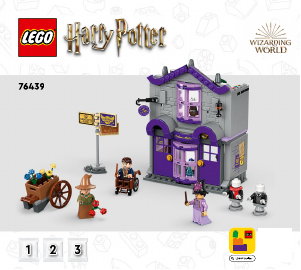 Посібник Lego set 76439 Harry Potter Крамниці Олівандера й мантій від Мадам Малкін