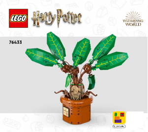 Manuale Lego set 76433 Harry Potter Mandragola