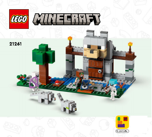 Mode d’emploi Lego set 21261 Minecraft La forteresse du loup