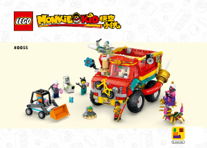 Használati útmutató Lego set 80055 Monkie Kid Monkie Kid csapatának teherautója