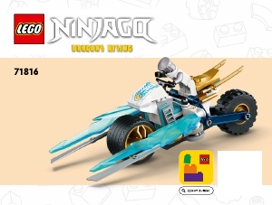 Manuale Lego set 71816 Ninjago Moto di ghiaccio di Zane