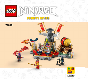 Rokasgrāmata Lego set 71818 Ninjago Turnīra cīņas arēna