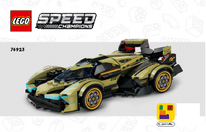 Használati útmutató Lego set 76923 Speed Champions Lamborghini Lambo V12 Vision GT szuperautó