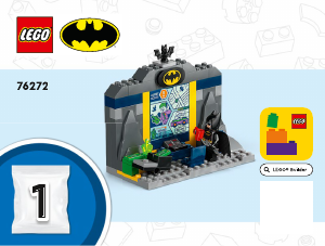 Návod Lego set 76272 Super Heroes Batmanova jaskyňa a Batman, Batgirl a Joker