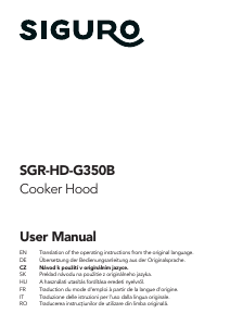 Manual Siguro HD‐G350B Cooker Hood
